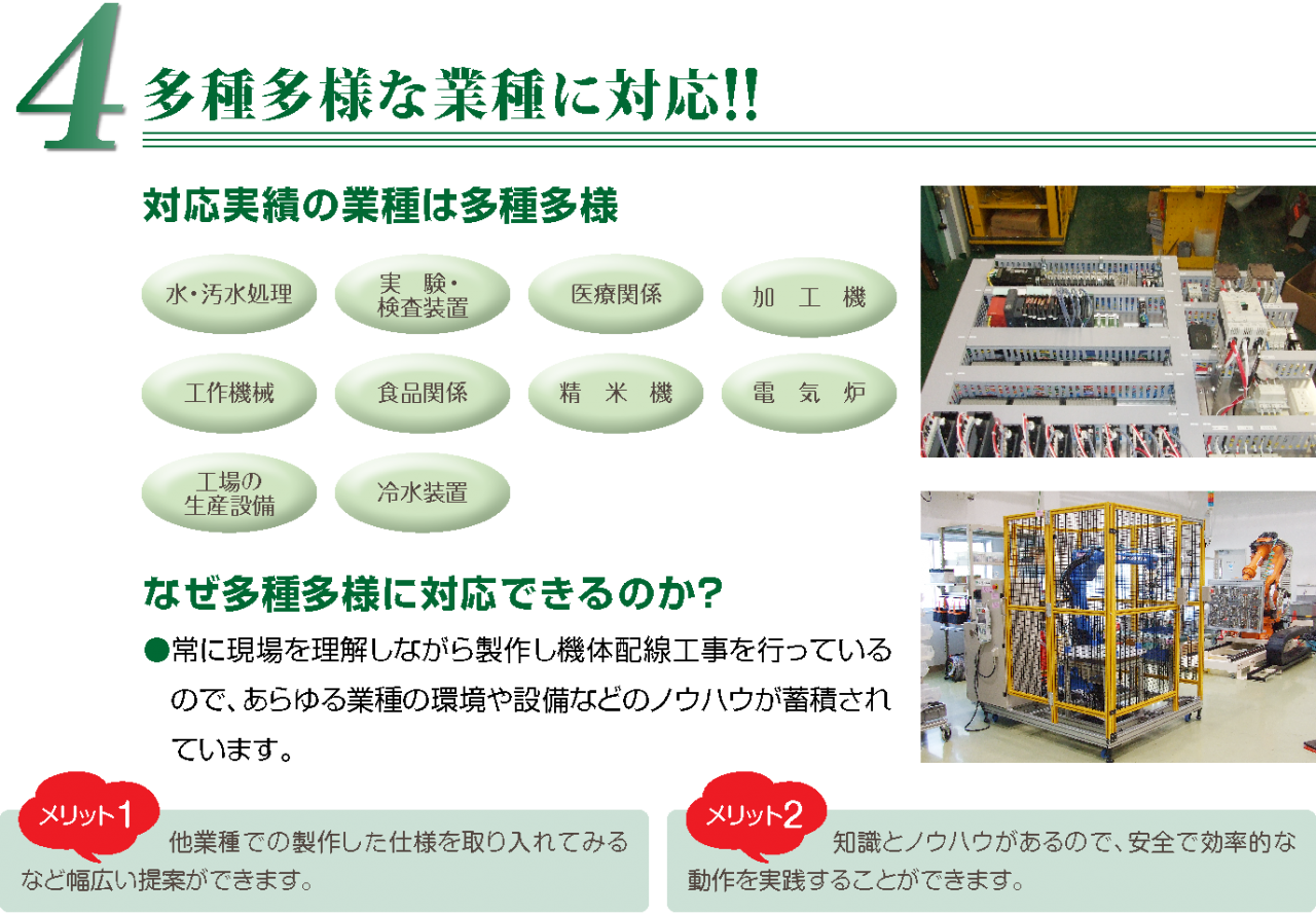 多種多様な業種に対応!!